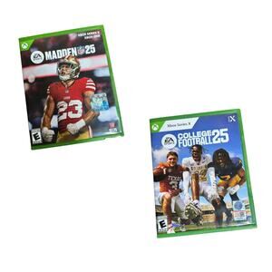 XBox Series X Madden & College Football 25 Video Game Lot EA Sports
